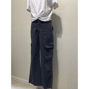 Zara Women's Cargo Pants, Slate Gray, Size: 0, Rise: 11” Inseam: 27”